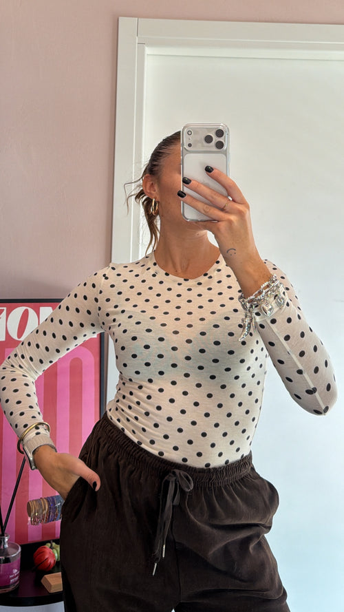 Maglietta misto cashmere