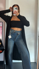 Coordinato top e cardigan