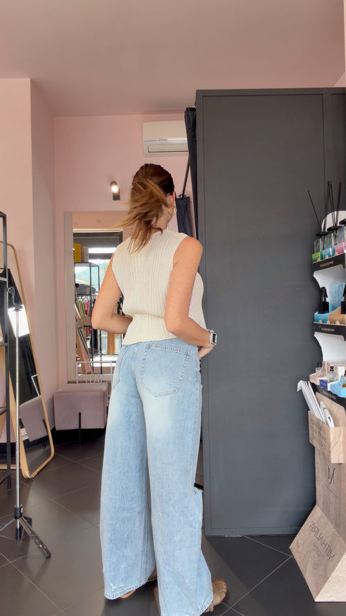 Jeans asimmetrico