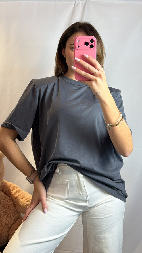 T-shirt Spalla over più colori