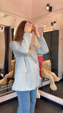 Blazer gessato più colori