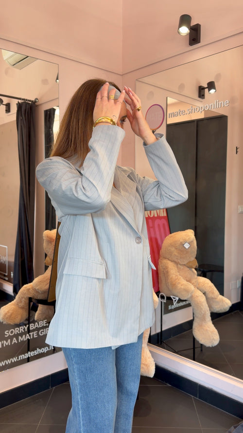 Blazer gessato più colori