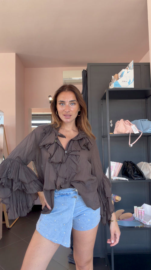 Camicia Ibiza marrone