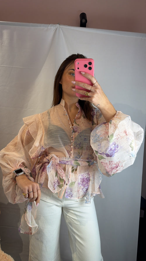 Camicia Sol rosa cipria