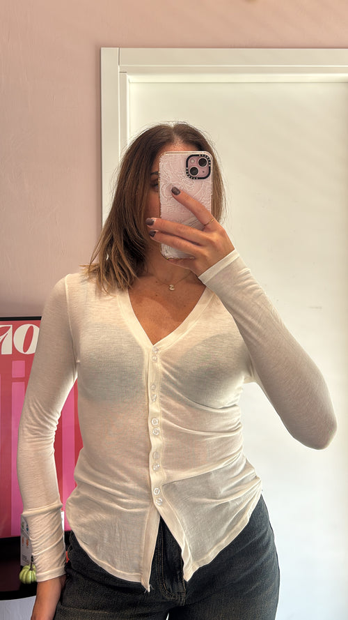 Maglietta misto cashmere