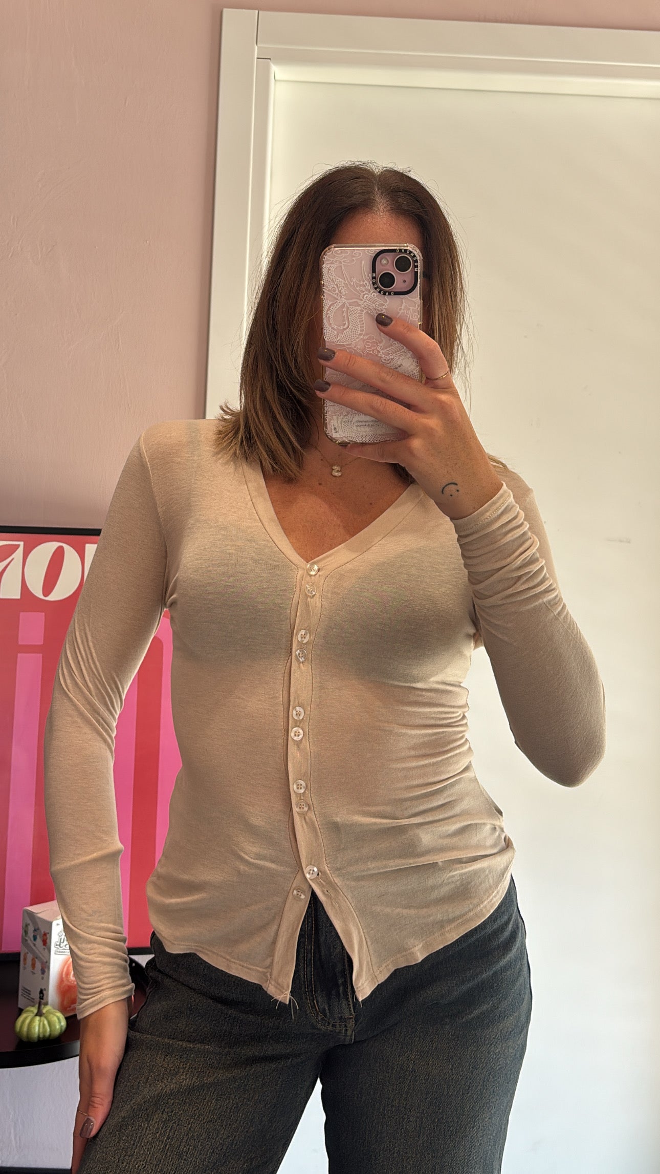 Maglietta misto cashmere