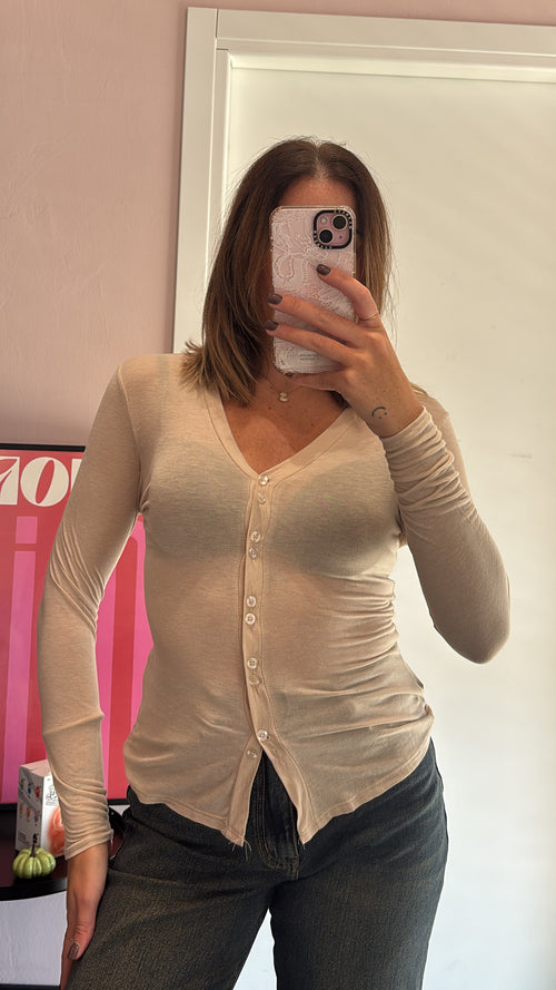 Maglietta misto cashmere