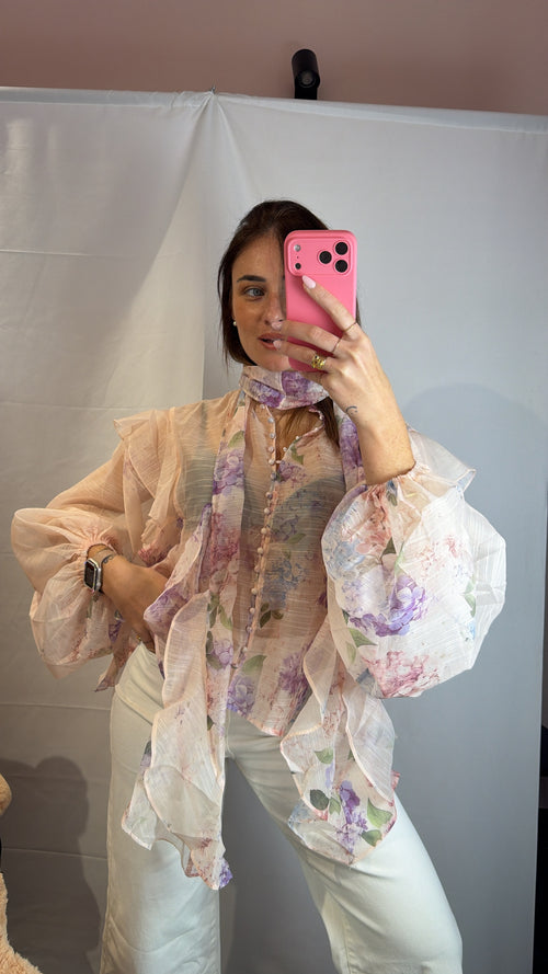 Camicia Sol rosa cipria