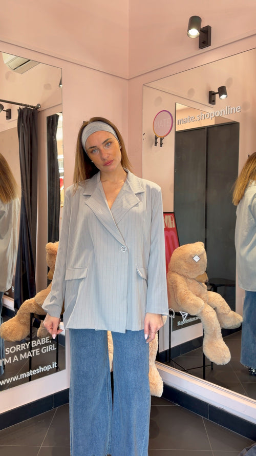 Blazer gessato più colori