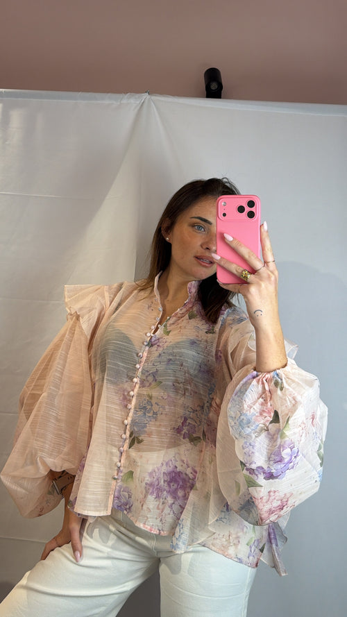 Camicia Sol rosa cipria