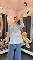 Blazer gessato più colori