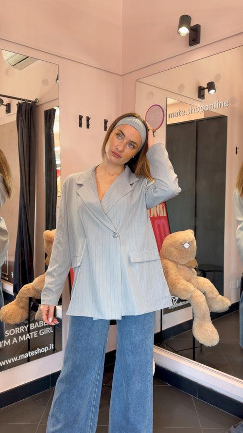 Blazer gessato più colori