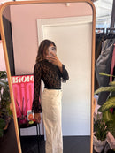 Jeans elasticizzato panna