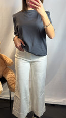 Jeans panna elasticizzato