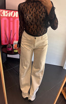 Jeans elasticizzato panna