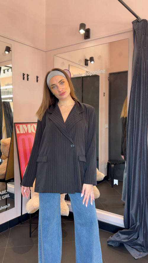 Blazer gessato più colori