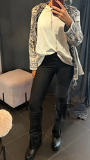Leggins nero semilucido
