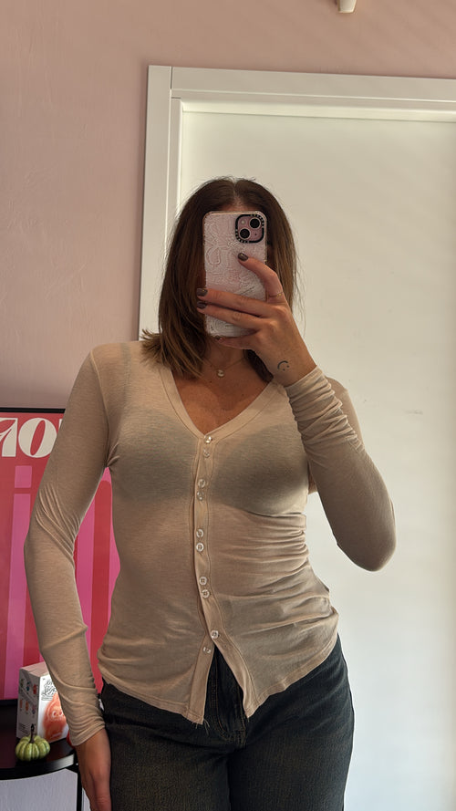 Maglietta misto cashmere