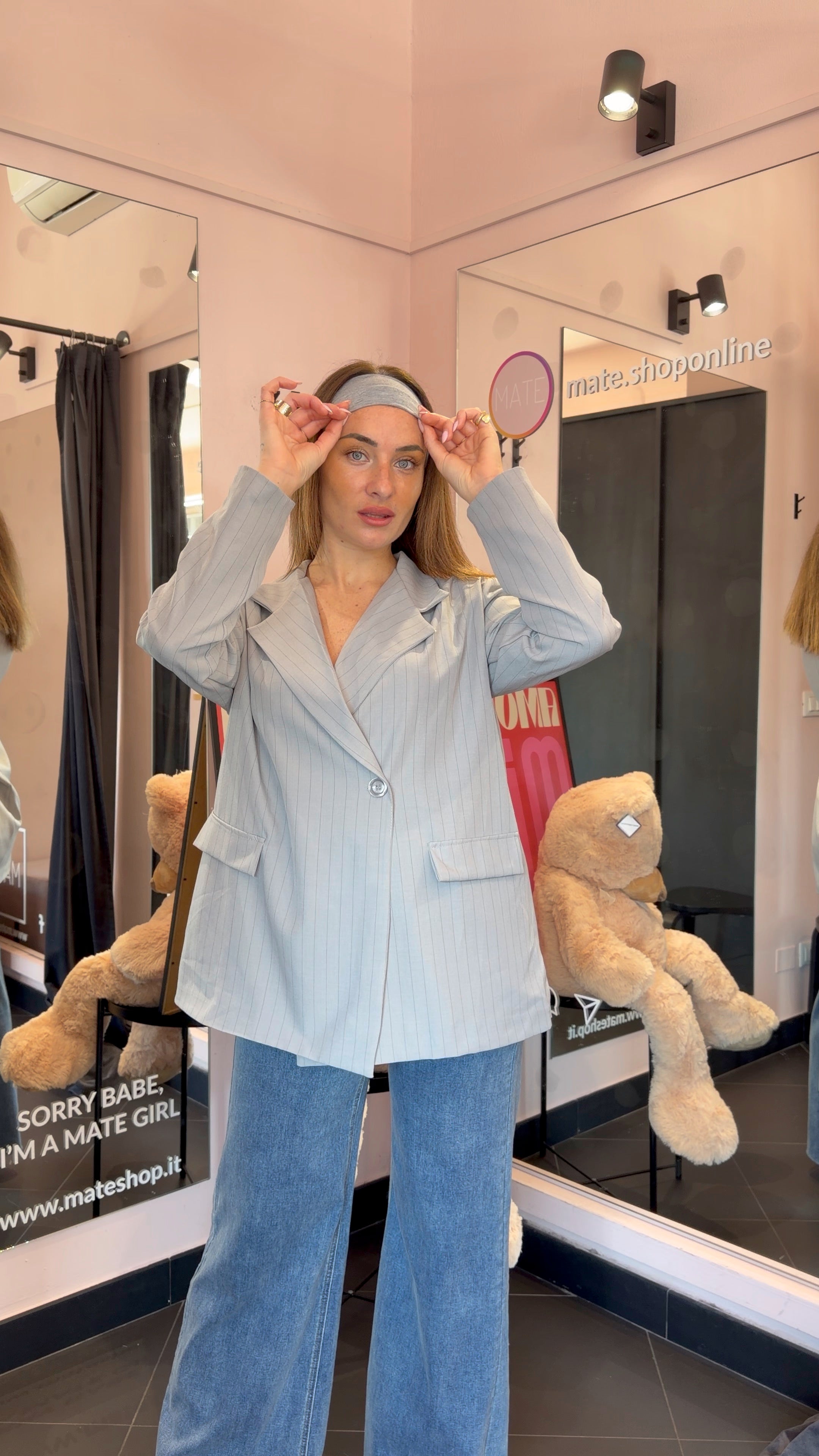 Blazer gessato più colori