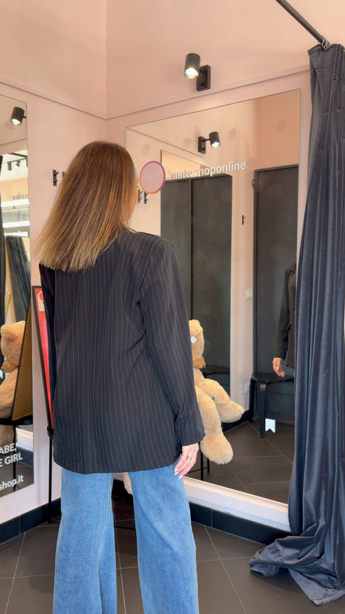 Blazer gessato più colori