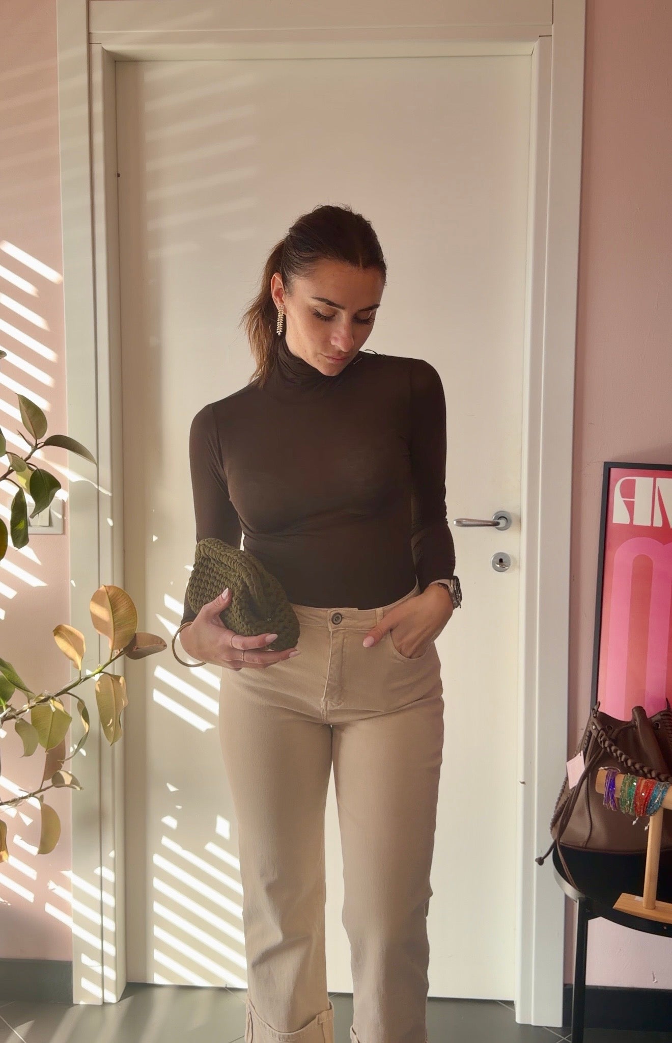 Maglietta misto cashmere più colori