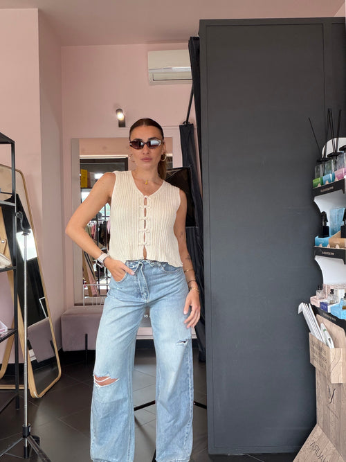 Jeans asimmetrico