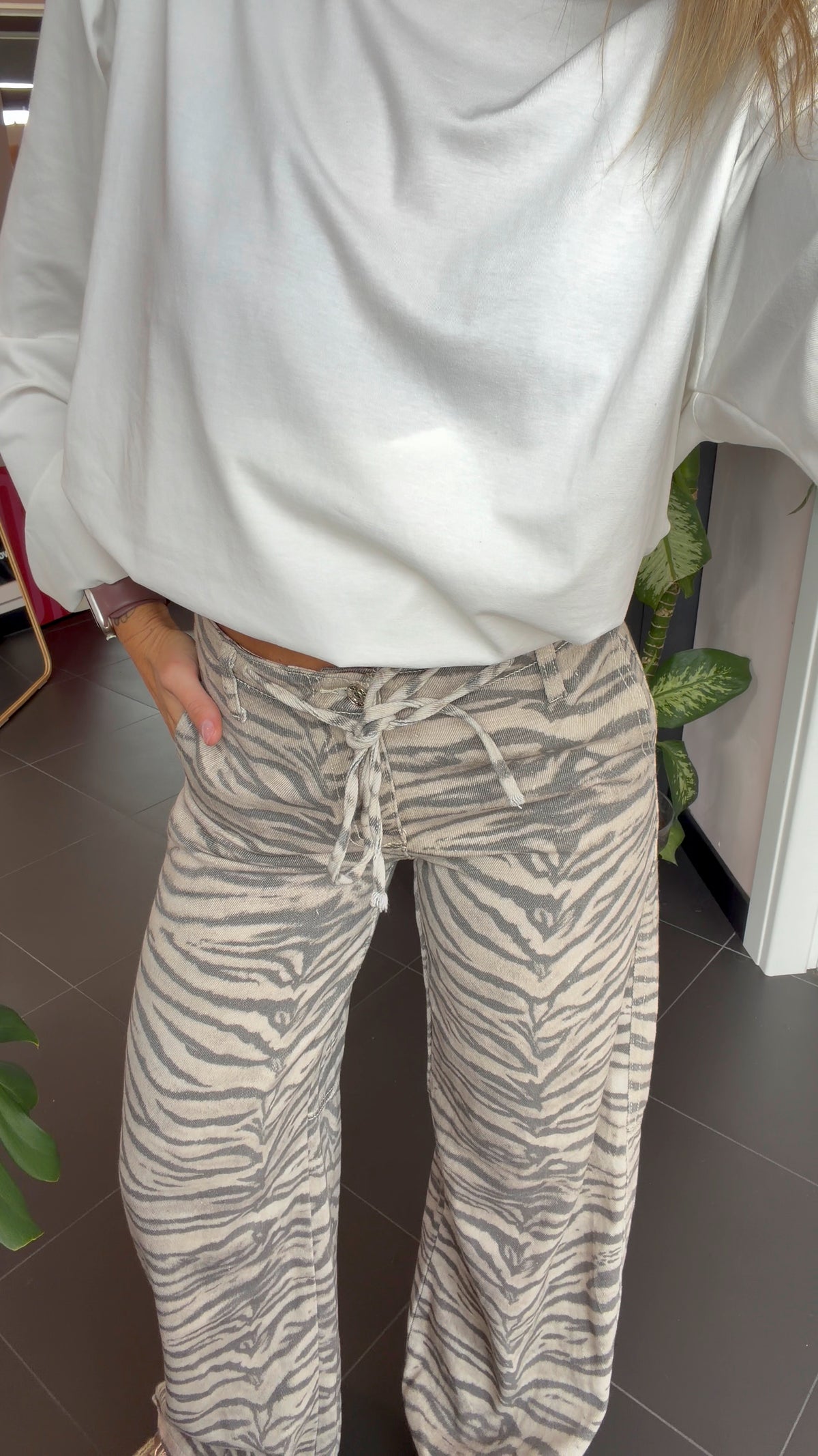 Pantalone zebrato