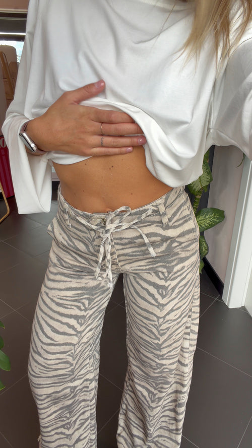 Pantalone zebrato