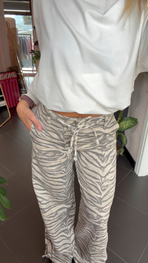 Pantalone zebrato