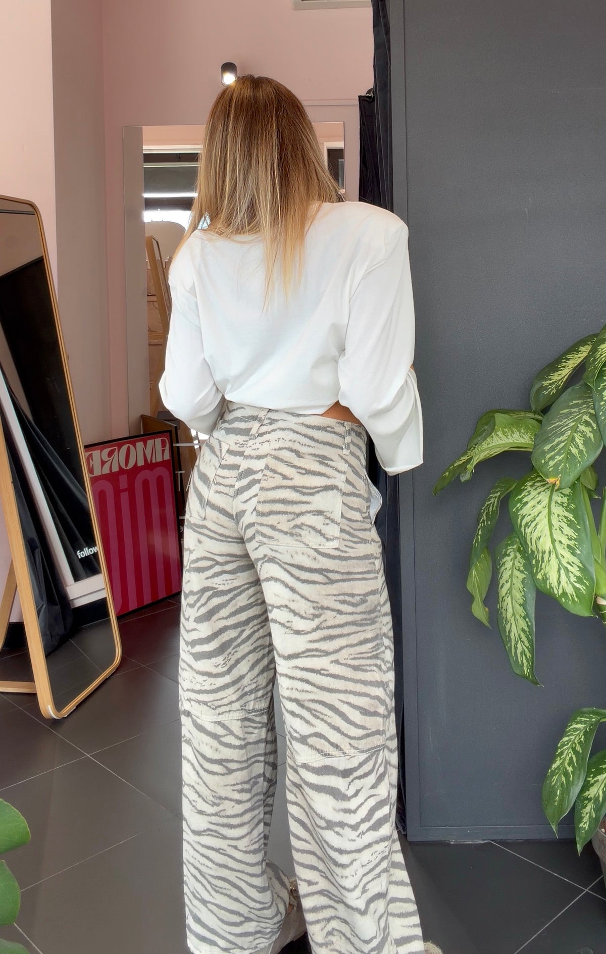 Pantalone zebrato