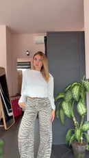 Pantalone zebrato